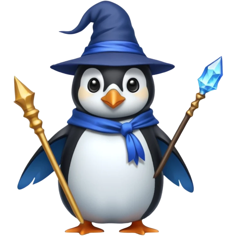 Penguin Wizard emoji