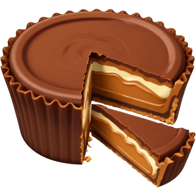 Butter Bite taken out of Reese's peanut cup emoji