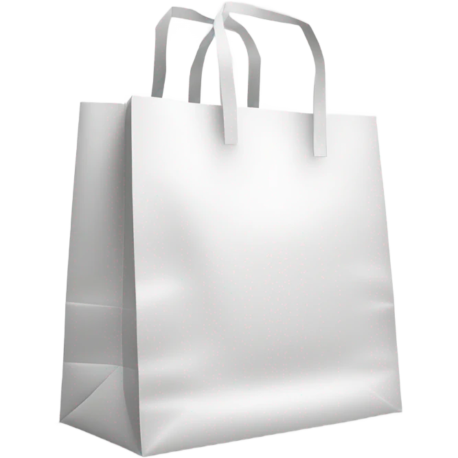 White shopping bag emoji