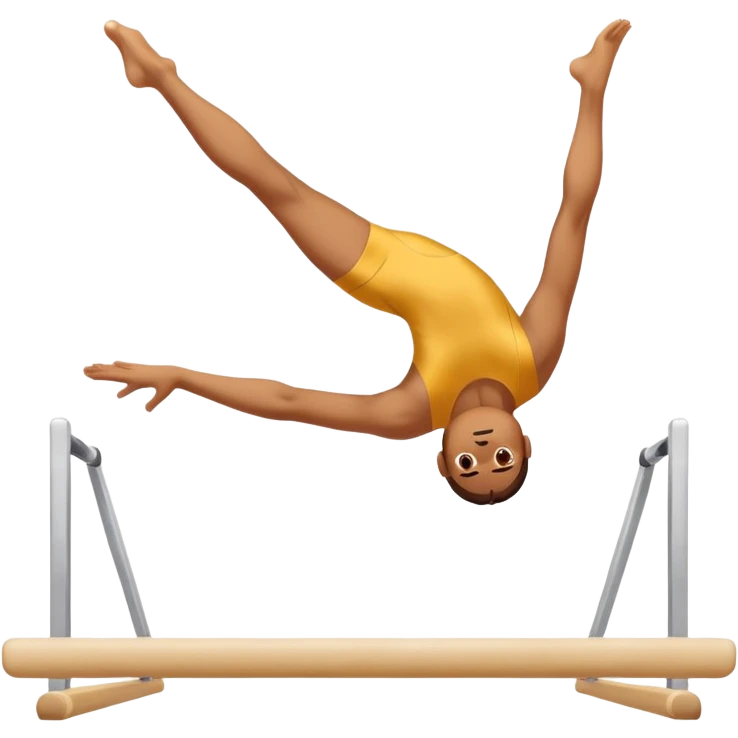 Una persona haciendo gimnasia artística  emoji