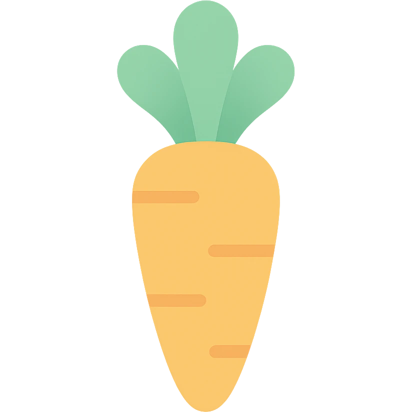 carrot pastel colors emoji