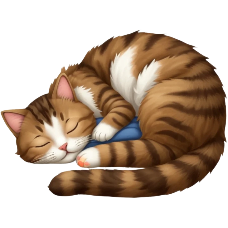 dark brown tabby and white cat sleeping in funny positions upside down emoji