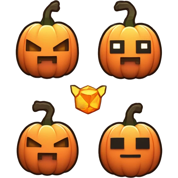 pokemon pumpkin minecraft badge medal future cute emoji
