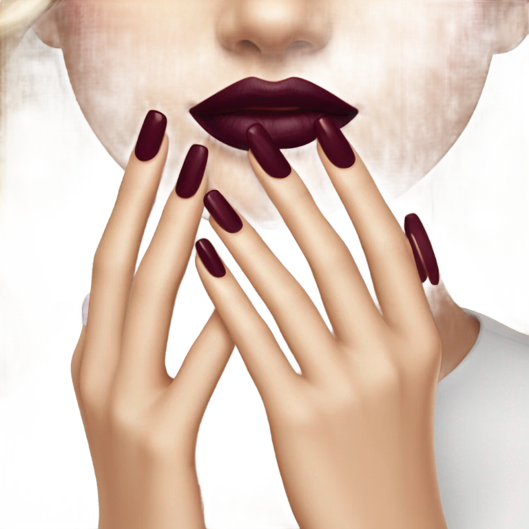 burgundy 💅  emoji