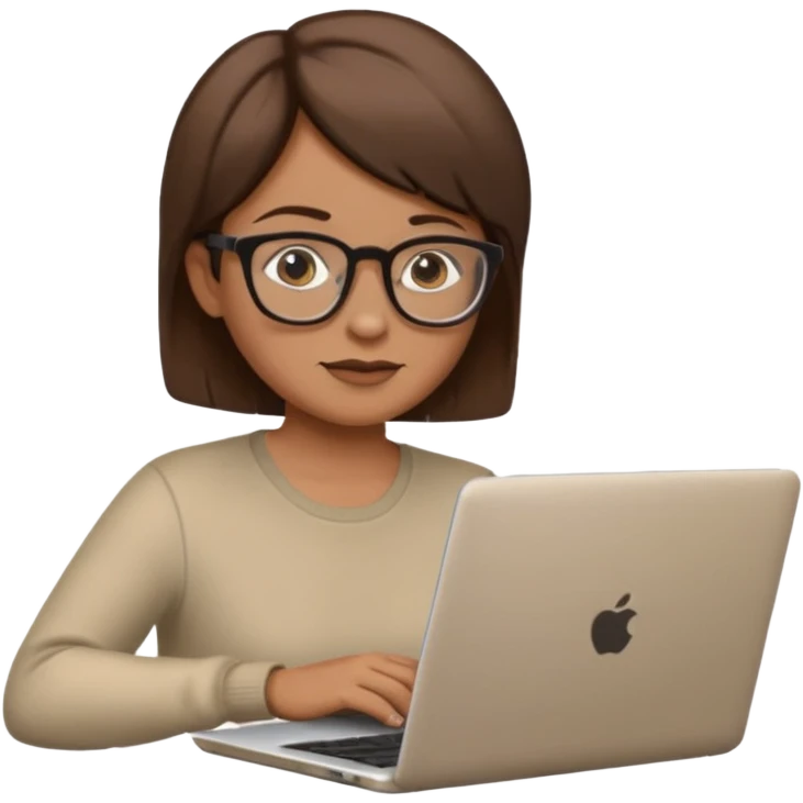 middle aged person working on laptop emoji