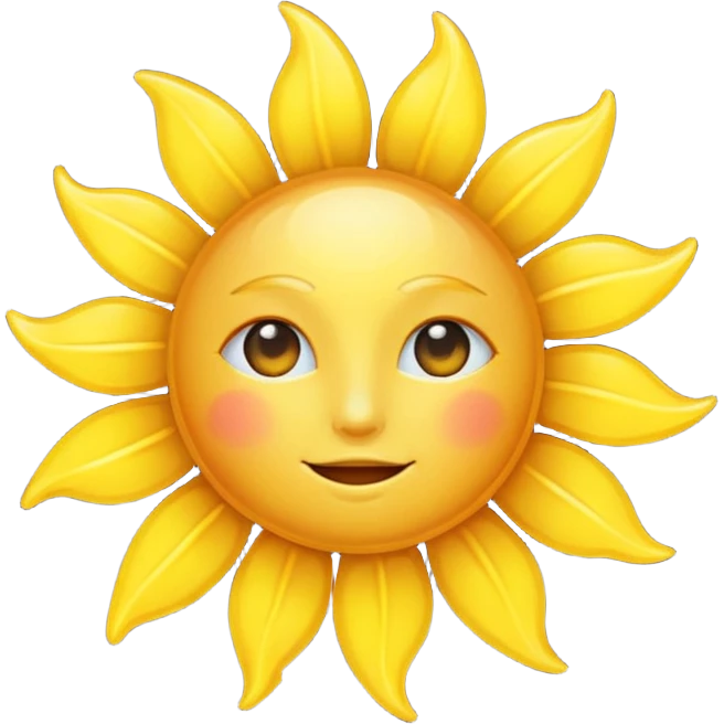 Un soleil emoji