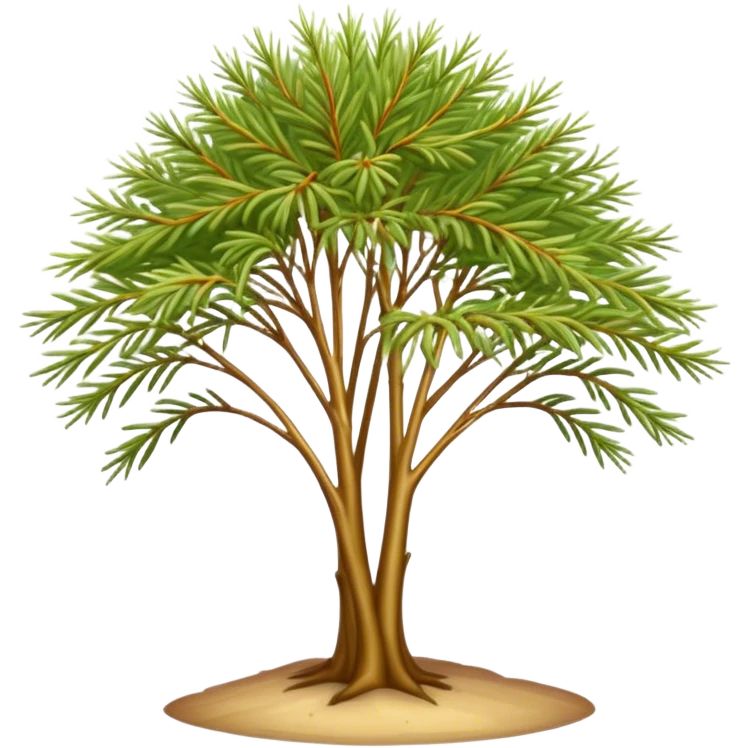 Cinematic Realistic Allocasuarina Emoji, Tall and elegant, with long, needle-like foliage that gives the tree a fine, wispy appearance. The tree’s soft, golden-brown color adds warmth to the landscape. Soft glowing outline, capturing the essence of Australian beauty, strength, and serenity in an allocasuarina tree! emoji