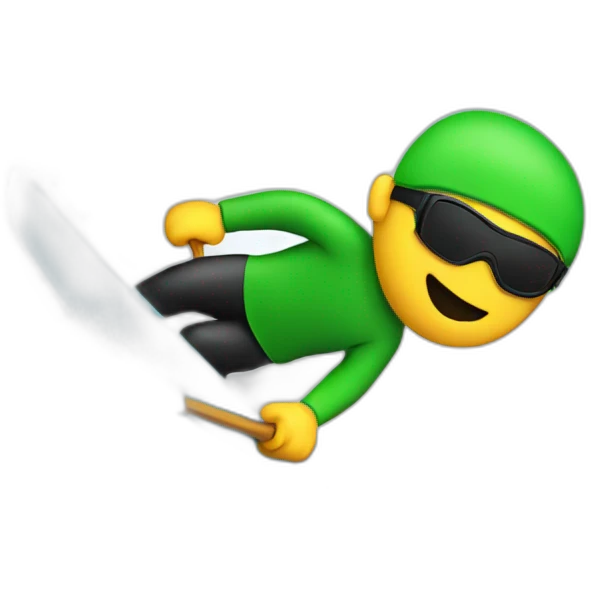 water skier emoji