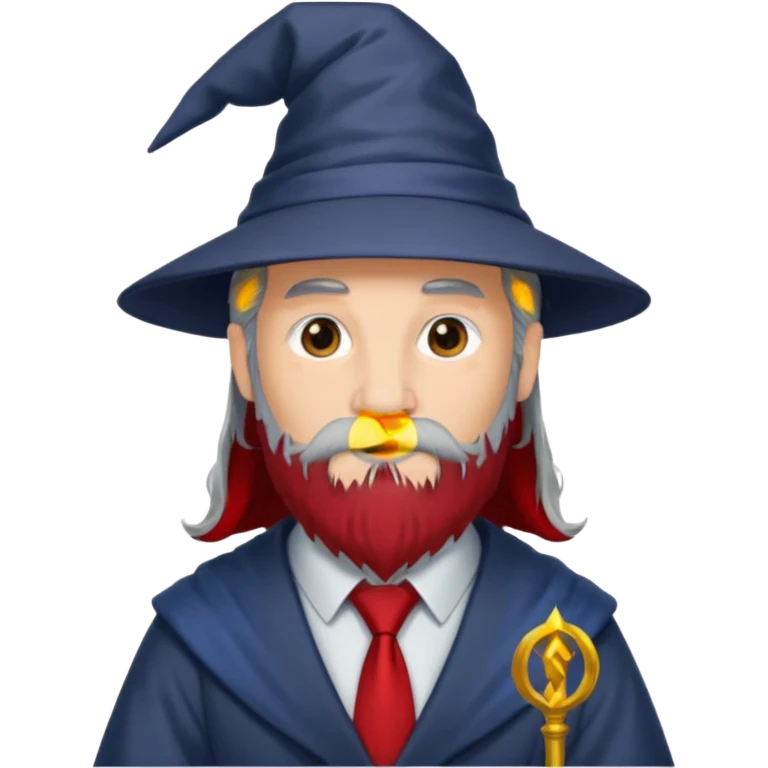 wizard with red tie emoji