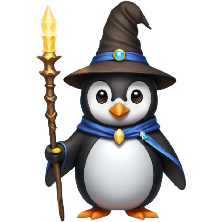 Penguin Wizard emoji