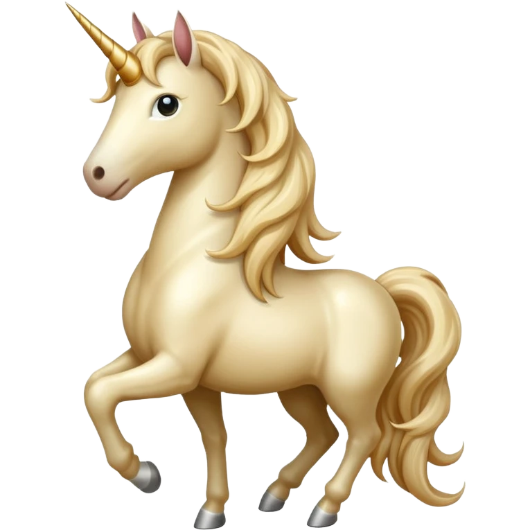 beige unicorn emoji