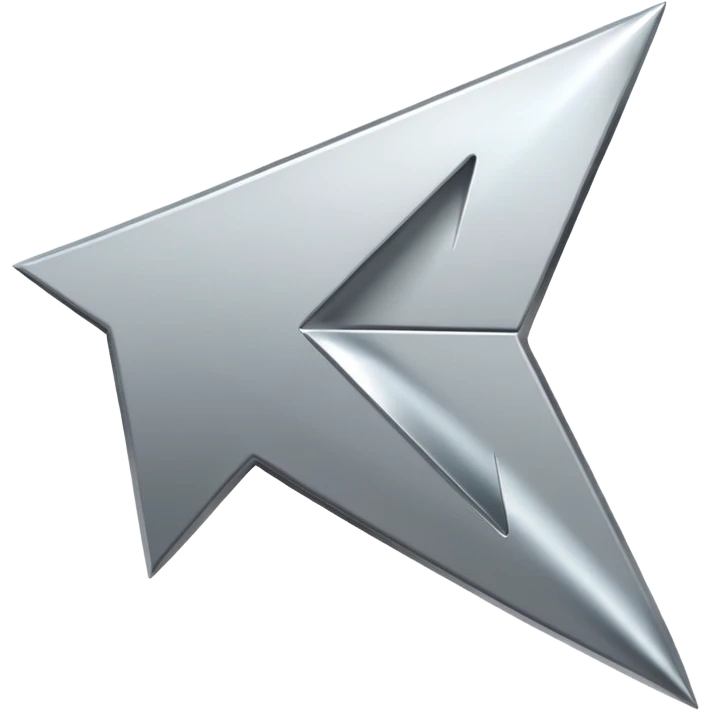 computer arrow (iphone emoji styled) emoji