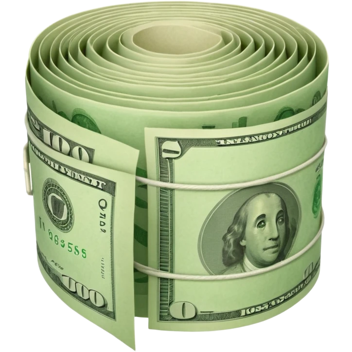 Money that is like a tube emoji