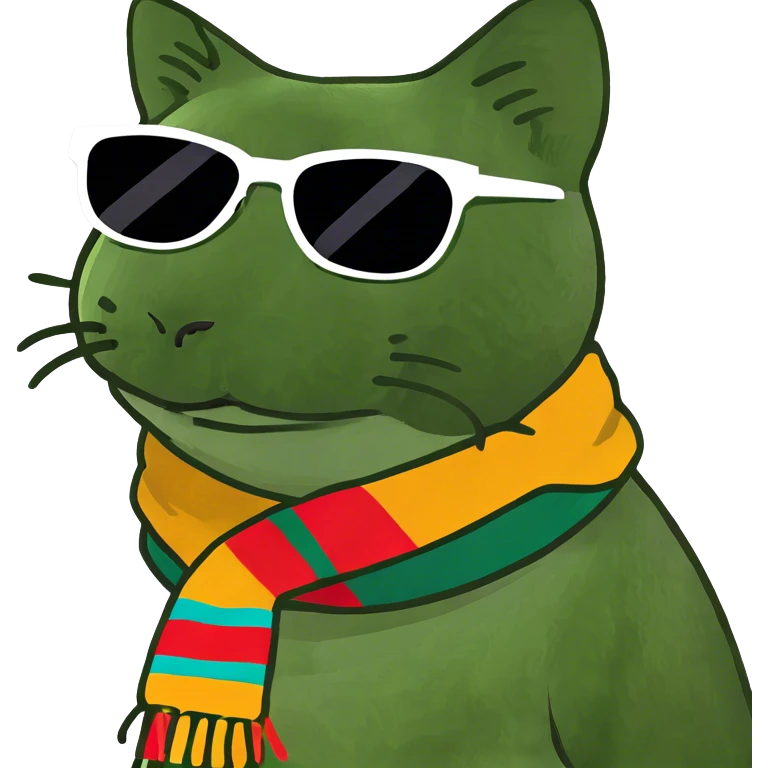 Cat with sunglasses emoji