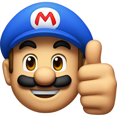mario thumbs up emoji
