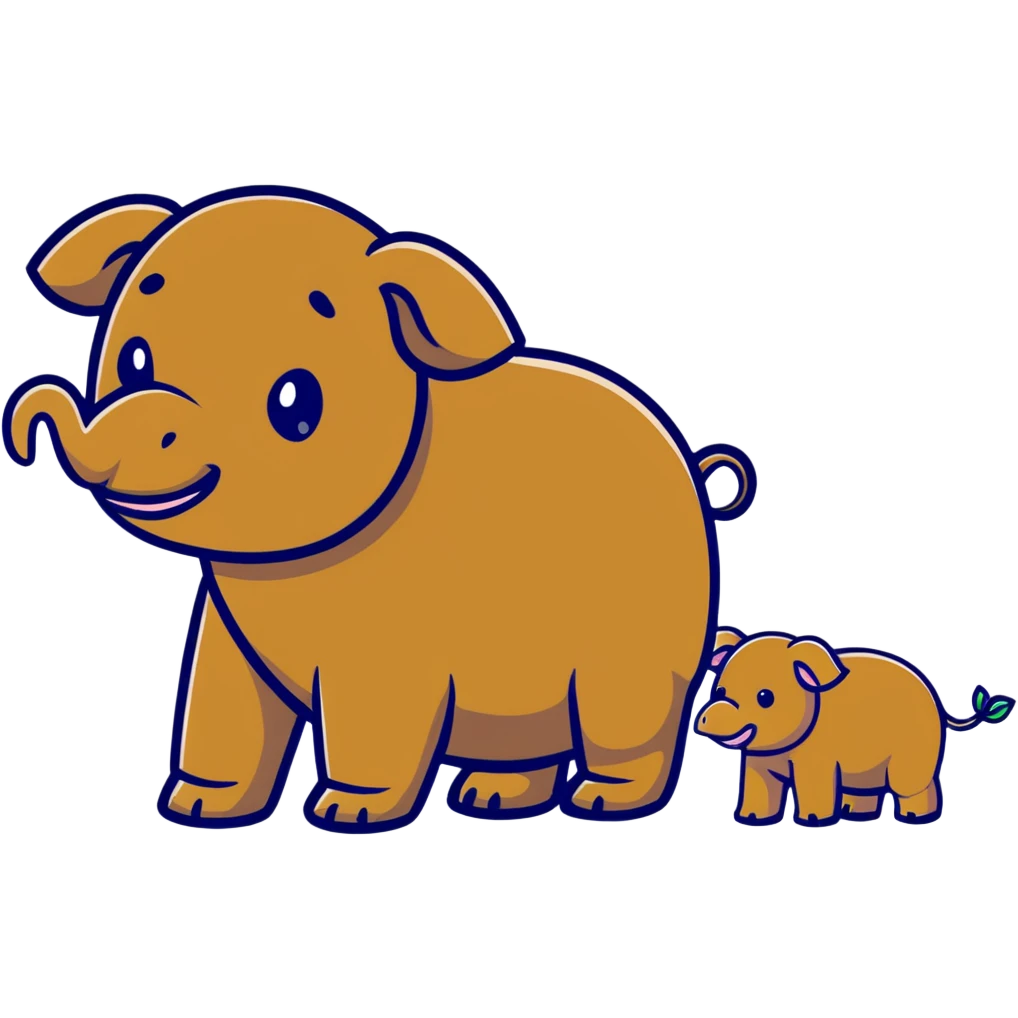 Turtle capybara elephant  emoji