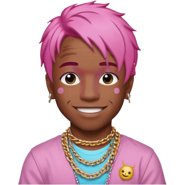 lil uzi vert pink hair emoji