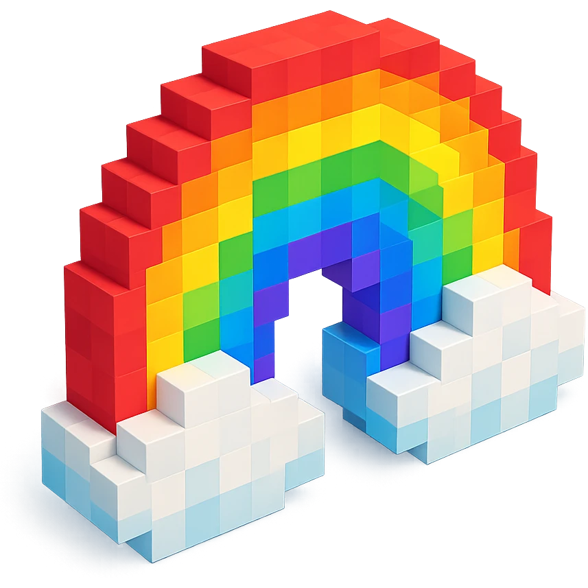 Water in rainbow  emoji