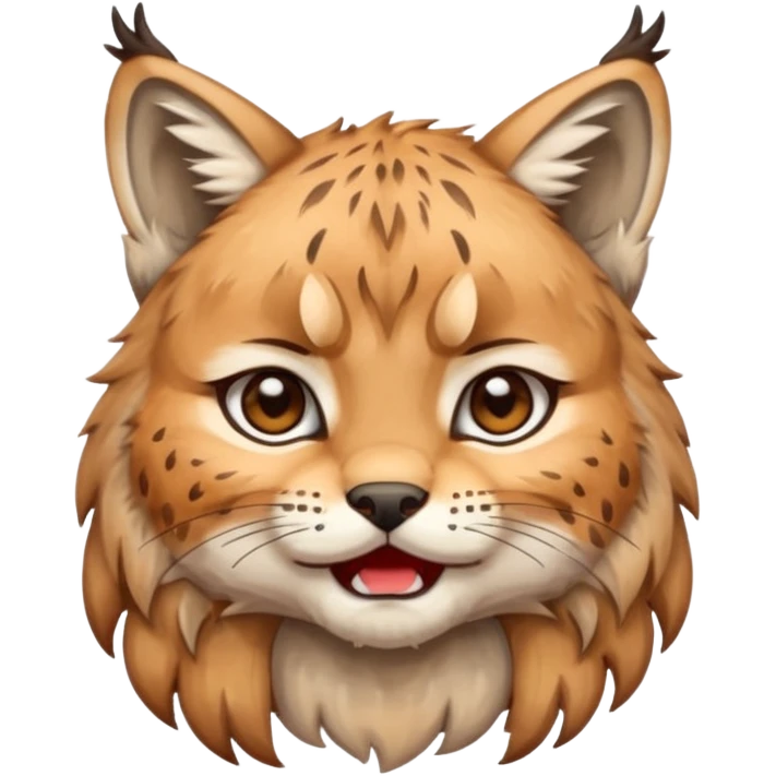 Chibi Sticker lynx tears emoji