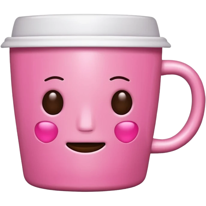 Pink coffe aesthetic  no use face emoji