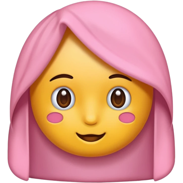 Pembe bir kuyruk emoji