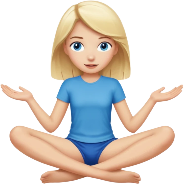 Girl opening legs emoji