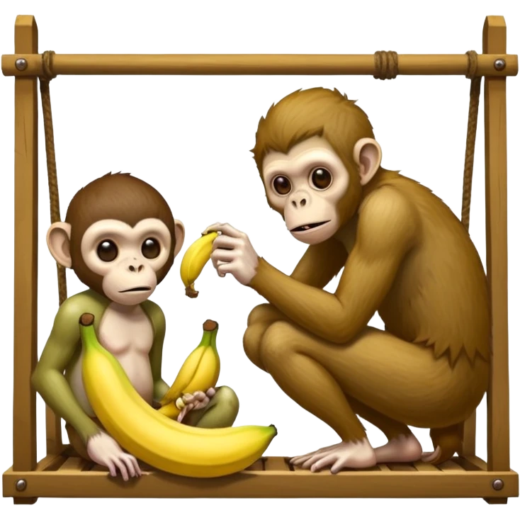 Make a monkey eating a banana in a trap to the trap of a trap and a gay zombie is waiting emoji