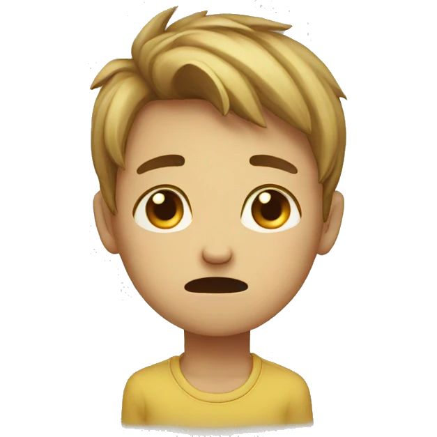 Boy crying emoji