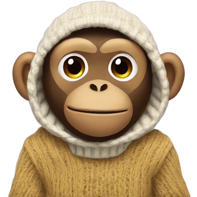 Monkey in a sweater  emoji