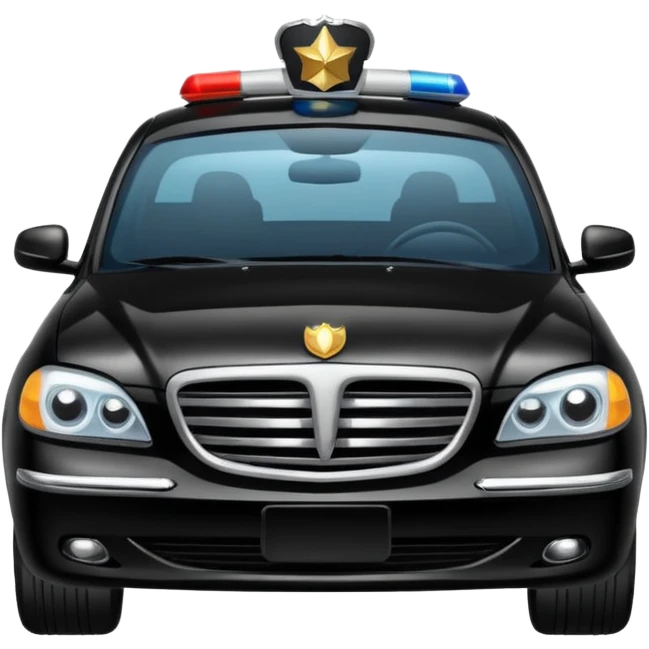 Black car fo officers emoji