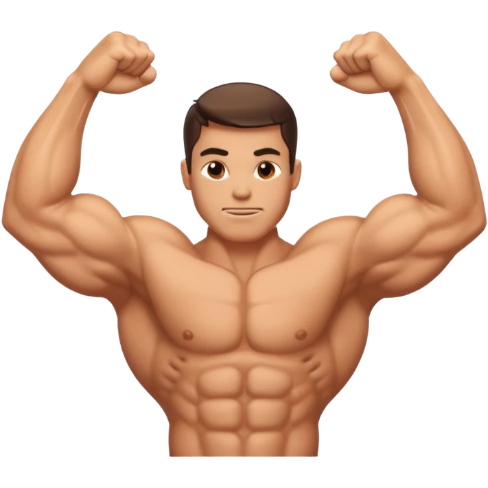 just muscle arm no body and no face emoji
