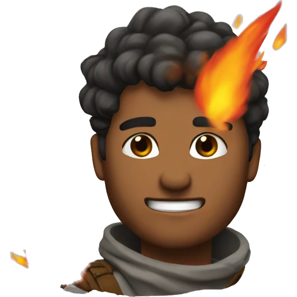 Ash of fire emoji
