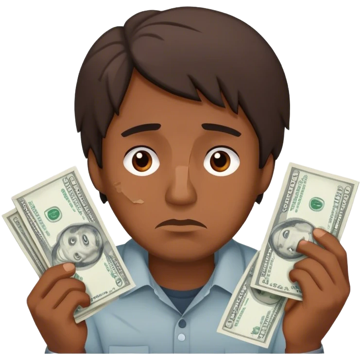 man lost money emoji