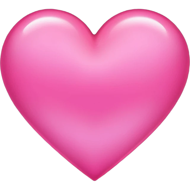 A glowing pink heart. Make it glow like crazy. Very bright and intense emoji