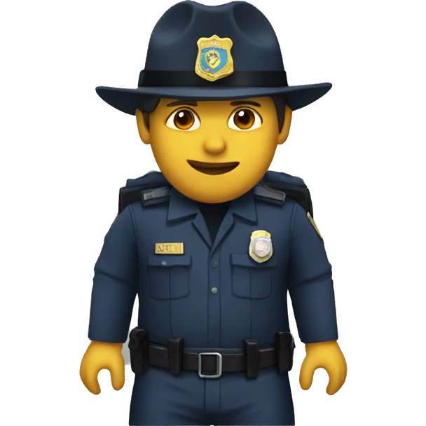 Polícia de farda  emoji