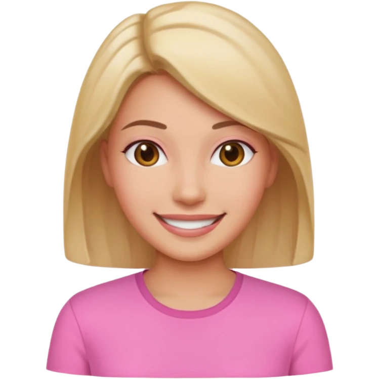 woman with pink shirt emoji