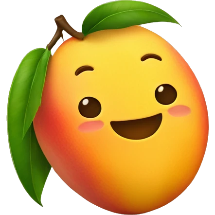 mango and peach emoji