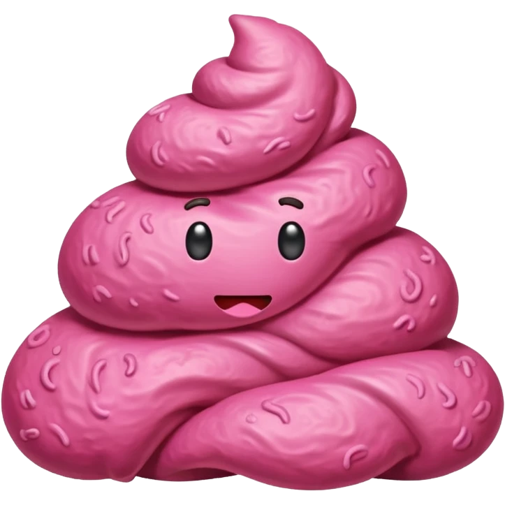 Pink 💩 realistic looks like the brown poop I just did emoji