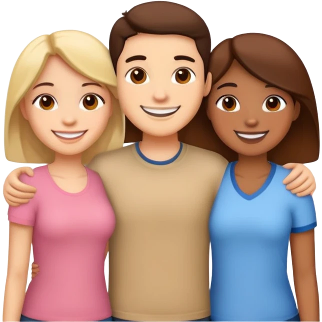 Triple besties emoji