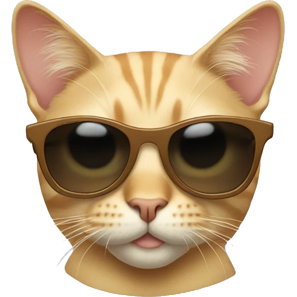 Cat with sunglasses emoji