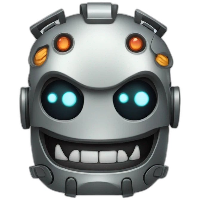 robot evil smile emoji