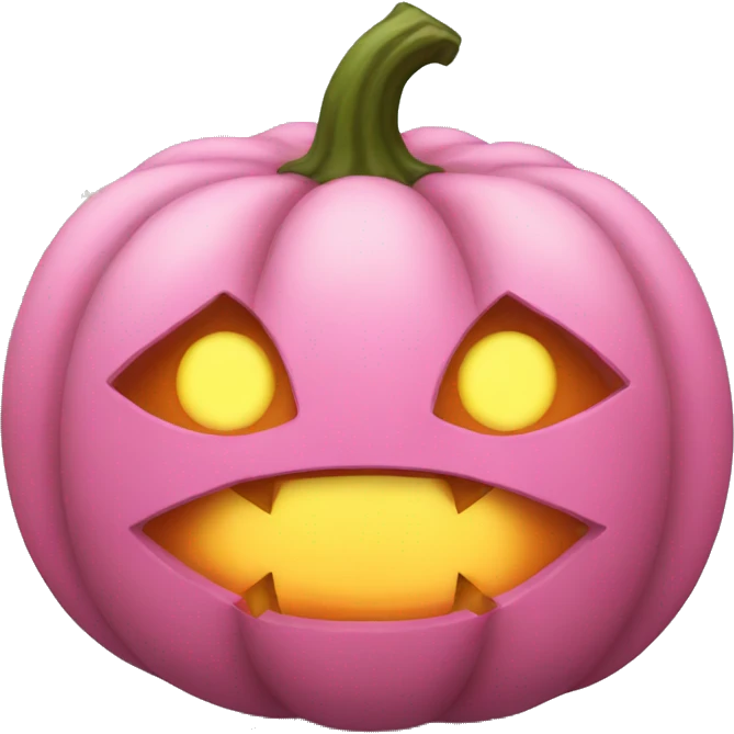 Pink pumpkin  emoji