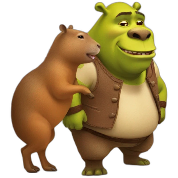 shrek with capybara emoji