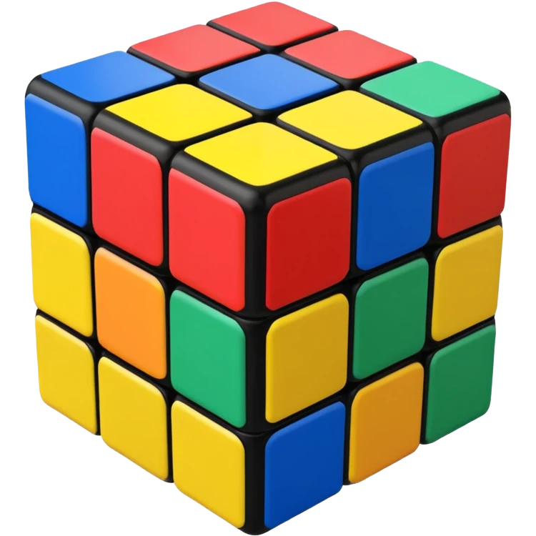 a 3×3 rubik's cube emoji