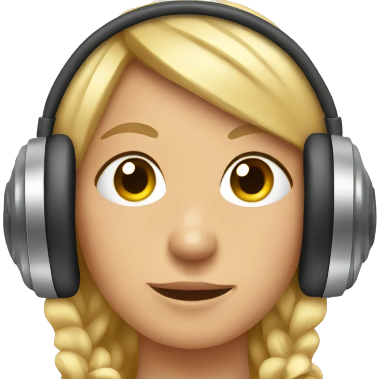 Headphones with bows emoji