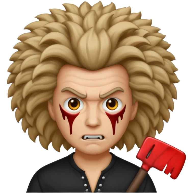 skib skib 67 slasher mad big hair emoji