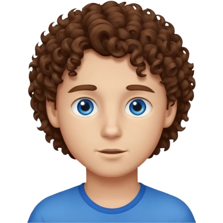 curly hair Boy emoji