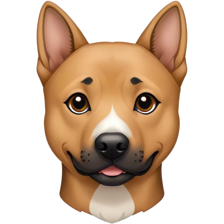 Pit bull/german shepherd mixed dog  emoji
