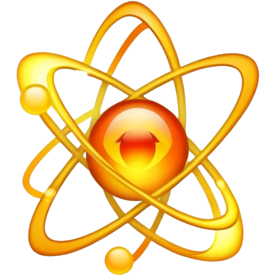 atom with radiation emoji