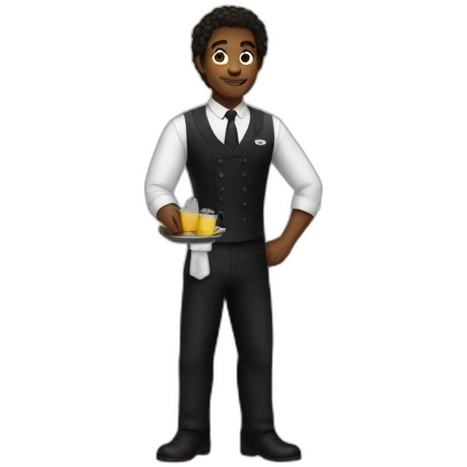 avenger characters as a waiter emoji